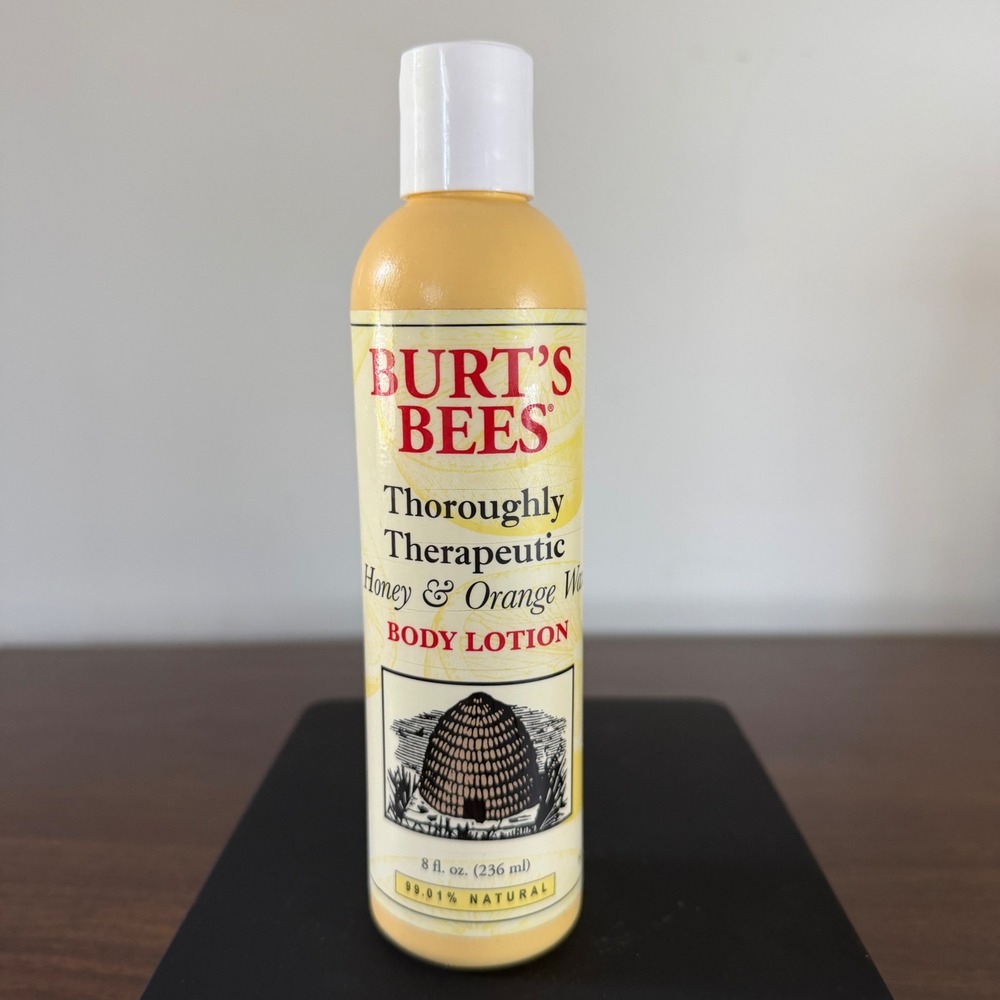 Burts Bees Honey and Orange Wax Thoroughly Therapeutic Body Lotion 8oz 99 Natura